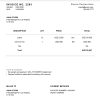 USA Exxon Corporation invoice template in Word and PDF format, fully editable