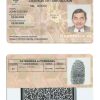 Fake Colombia Driver License Template