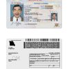 Fake USA Missouri Driver License Template