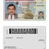 Fake USA New Jersey Driver License Template