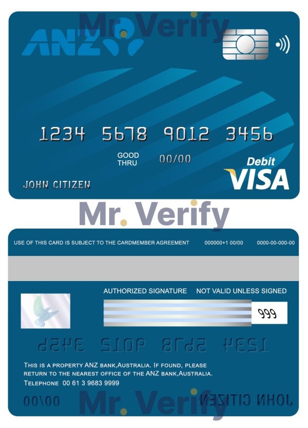 Fillable Australia ANZ bank visa card debit card Templates 600x833 - Cart