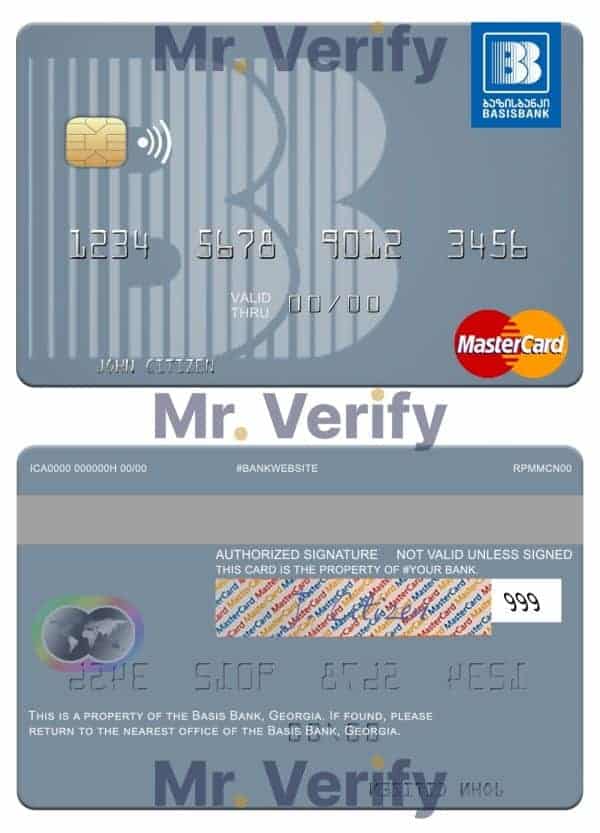 Fillable Georgia Basis Bank mastercard Templates | Layer-Based PSD