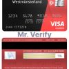Fillable Germany Sparkasse Westmunsterland bank visa classic card Templates | Layer-Based PSD