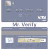 Fillable Greece Attica Bank visa card Templates | Layer-Based PSD