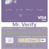 Fillable Guatemala Banco Agromercantil visa card Templates | Layer-Based PSD