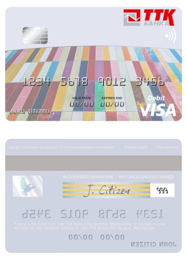 Editable Andorra Morabank mastercard Templates in PSD Format