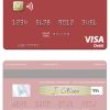 Fillable Mexico Banorte Bank visa debit card Templates | Layer-Based PSD