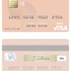 Fillable Oman Sohar International Bank visa debit card Templates | Layer-Based PSD