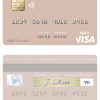 Fillable Qatar Islamic Bank visa debit card Templates | Layer-Based PSD