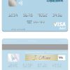 Fillable Saint Lucia Loyal Bank Limited visa debit card Templates | Layer-Based PSD