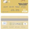 Fillable Sao Tome and Principe Banco Ecuador visa debit card Templates | Layer-Based PSD