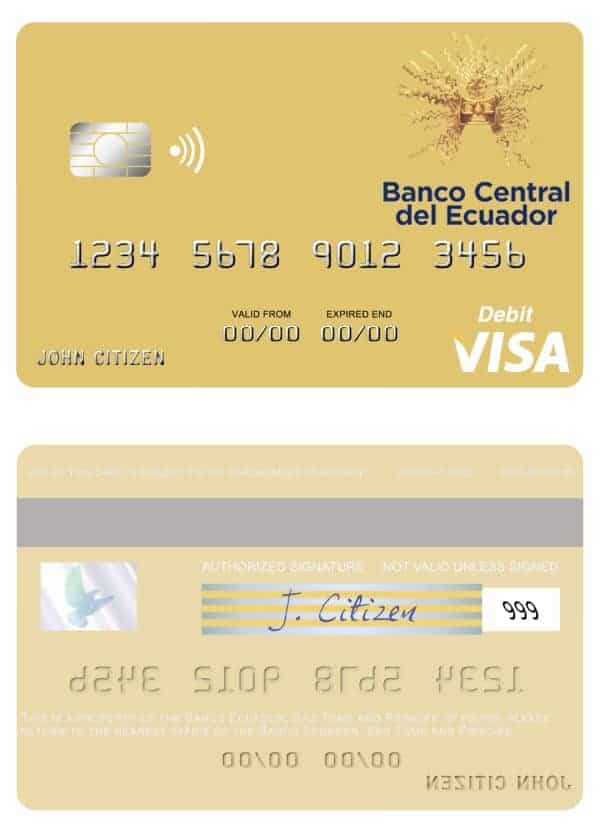 American Express Bank Credit Card psd template