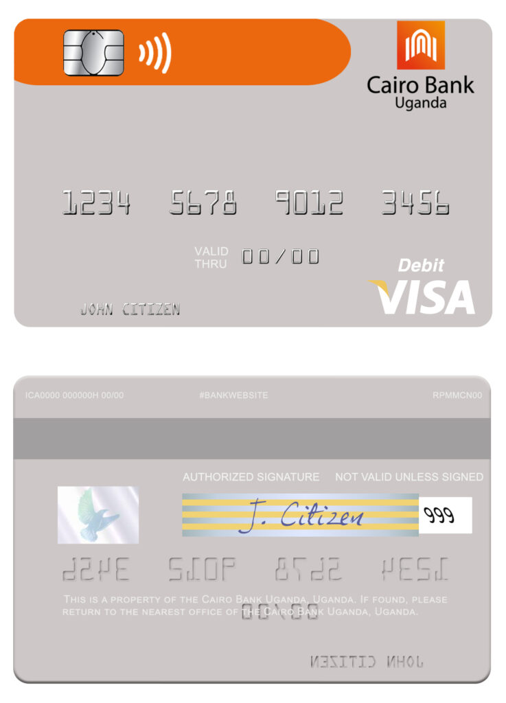 Fillable Uganda Cairo Bank Uganda visa debit card Templates