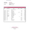 Georgia Basis Bank statement Excel and PDF template