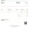 USA Gucci invoice template in Word and PDF format