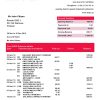 Poland HSBC bank statement template in .doc and .pdf format, fully editable