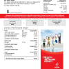 India Airtel telecommunication services utility bill template in Word and PDF format