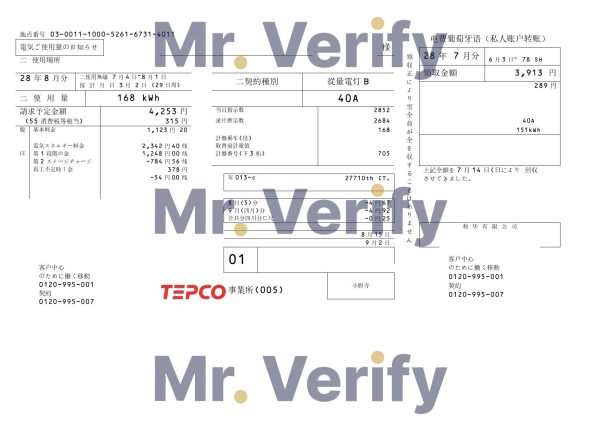 Japan TEPCO bill 600x424 - Cart