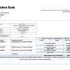 Kyrgyzstan Optima Bank statement template in Word and PDF format