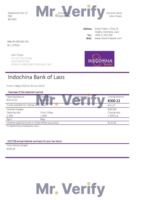 Laos Indochina Bank 600x848 - Cart