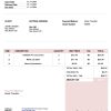 USA L’oreal Paris invoice template in Word and PDF format
