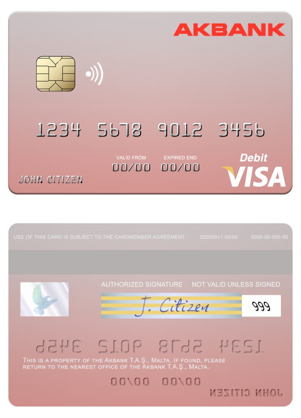 Malta Akbank T.A.S. visa credit card 600x833 - Cart