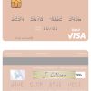 Editable Montenegro Hipotekarna bank visa debit card Templates