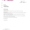 Netherlands T-Mobile utility bill template in Word and PDF format