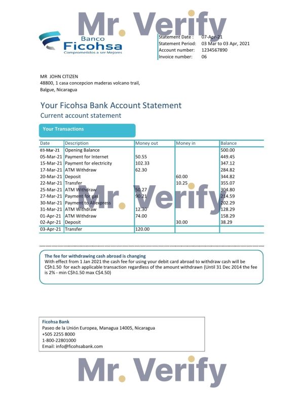 USA American Excelsior distribution company pay stub Word and PDF template