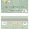 Fillable Nicaragua Banco de la Producción visa debit card Templates | Layer-Based PSD