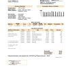 Palestine Electricity Distribution Company Gaza (GEDCO) utility bill template in Word and PDF format