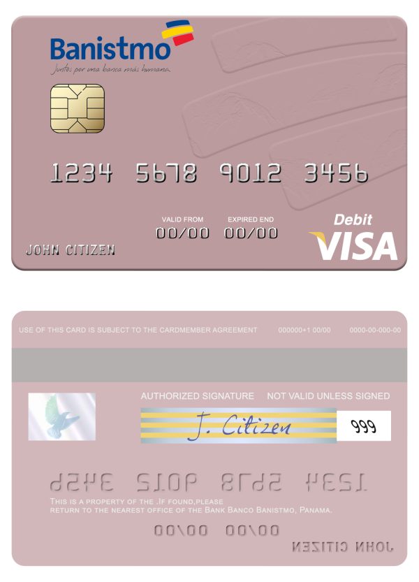 Panama Banco Banistmo visa debit card 600x833 - Cart