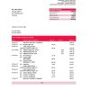 Poland HSBC bank statement easy to fill template in .xls and .pdf file format