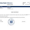Download Ireland Ulster Bank Reference Letter Templates | Editable Word