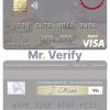 Editable Seychelles Absa Bank Seychelles visa debit card Templates in PSD Format