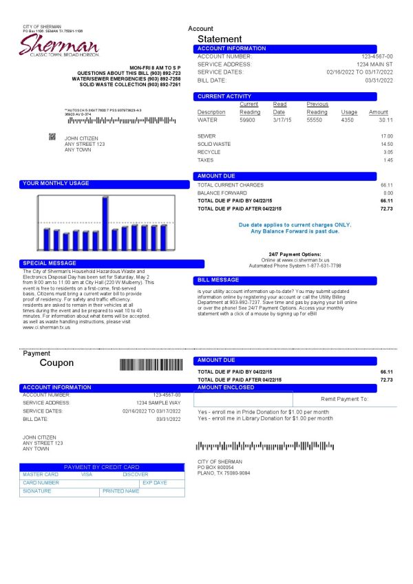 Germany Monese bank statement, Word and PDF template, 3 pages
