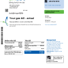 Singapore City Gas utility bill template, fully editable in PSD format