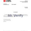Download Singapore DBS Bank Reference Letter Templates | Editable Word