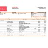Slovenia Addiko bank statement, Excel and PDF template