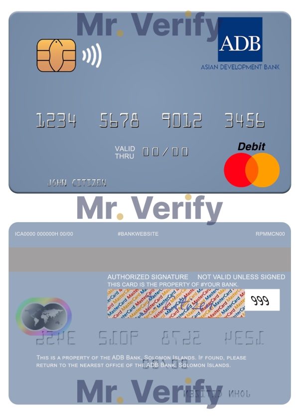 Solomon Islands ADB Bank mastercard credit card 600x833 - Cart