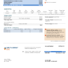 USA New Jersey South Jersey Gas utility bill template in Word and PDF format