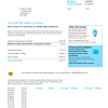 United Kingdom South Staffs Water utility bill template in Word and PDF format, 2 pages