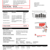 Spain E.ON electricity utility bill template in Word and PDF format