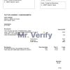 Spain Renfe utility bill template in Word and PDF format