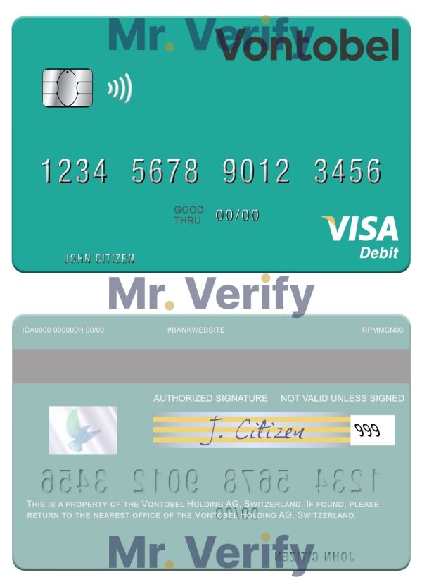 Switzerland Vontobel Holding AG visa debit card 600x833 - Cart