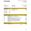 Switzerland Vontobel bank statement, Excel and PDF template