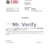 Download Switzerland UBS Bank Reference Letter Templates | Editable Word