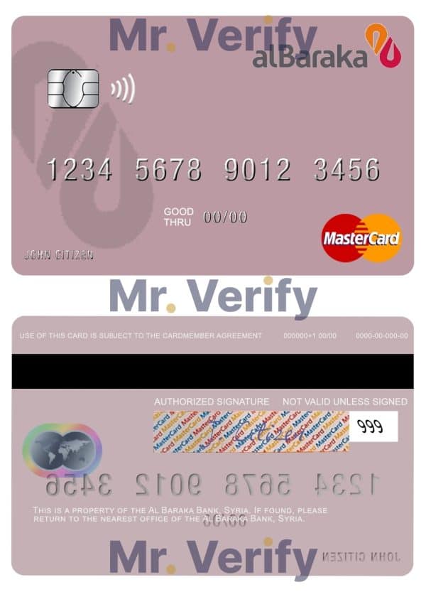 Syria Al Baraka Bank mastercard 600x833 - Cart