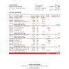 Trinidad and Tobago First Citizens bank statement, Excel and PDF template