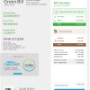 UAE Dubai Electricity & Water Authority utility bill template in Word format (4 pages)